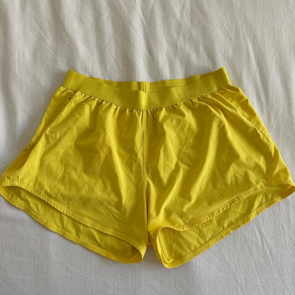 Outdoor Voices Yellow Athletic Shorts